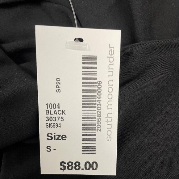 Black Abbelline Sleeveless Ruched Midi Dress For Women Szize S-New - Picture 7 of 9